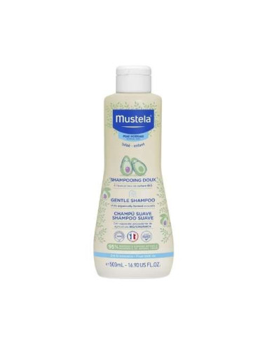 Mustela Champú Suave 500ml: Limpieza Diaria para el Cabello Delicado del Bebé