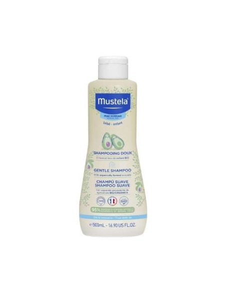Mustela Champú Suave 500ml: Limpieza Diaria para el Cabello Delicado del Bebé