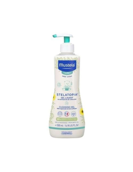 Mustela Stelatopia Gel Lavante 500ml: Limpieza Suave para Piel Atópica