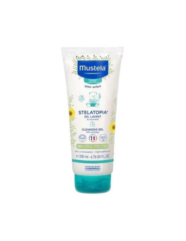 Mustela Stelatopia Gel Lavante 200ml: Limpieza Suave en Formato Compacto para Piel Atópica