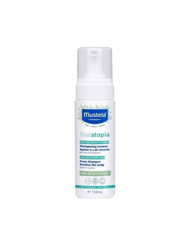 Mustela Stelatopia Champú en Mousse: Limpieza Suave y Calmante para el Cuero Cabelludo
