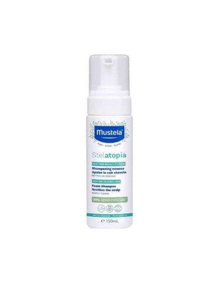 Mustela Stelatopia Champú en Mousse: Limpieza Suave y Calmante para el Cuero Cabelludo