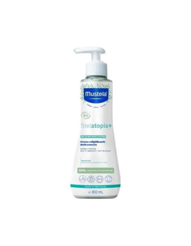 Mustela Stelatopia+ Crema Relipidante Bio 300ml: Hidratación y Protección Orgánica en Formato Familiar