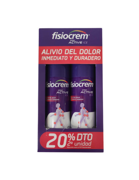 Fisiocrem Spray Active Ice Pack de 2: Alivia el dolor y reduce inflamación.