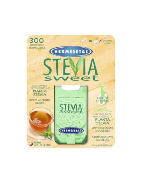 Hermesetas Stevia Sweet 300 Comprimidos: Endulzante Natural a Base de Stevia