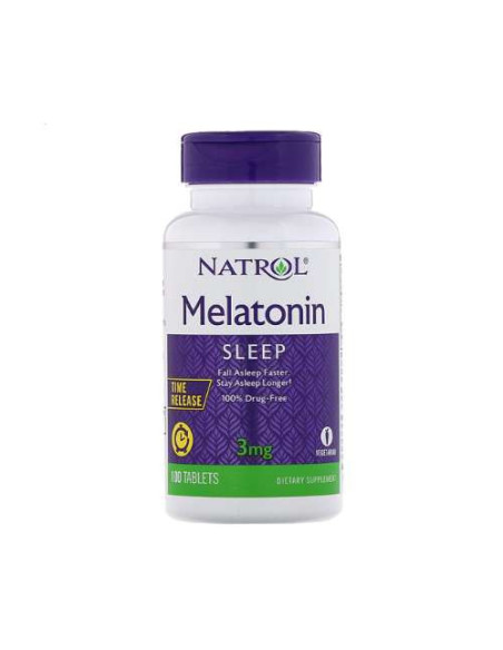 Melatonina Natrol 3mg 100 Cápsulas: Mejora del Sueño con Melatonina de Liberación Rápida