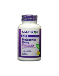 Melatonina Natrol Sleep 10mg 100 Cápsulas: Suplemento de Alta Potencia para Dormir Mejor