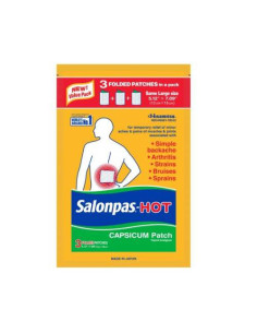 Salonpas Hot Patch 1 Unidad: Parche Térmico para Alivio del Dolor