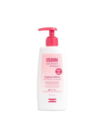 Isdin Woman Higiene Íntima 200ml: Gel suave y respetuoso para la higiene íntima.