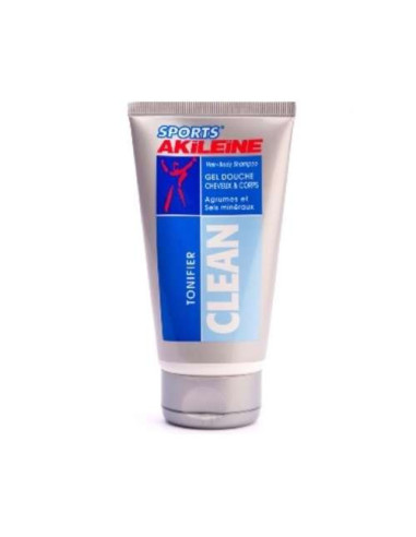 Akileine Sportclean Gel de Ducha 150ml: Gel de Ducha para Deportistas, Refresca y Revitaliza