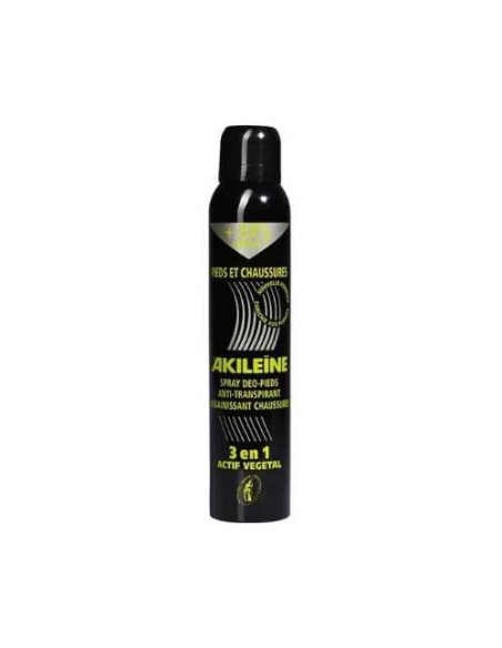 Comprar Akileine Desodorante para Calzado 3 en 1 Negro 200ml en Andorra